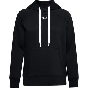 Bluza damska Under Armour  Rival Fleece HB Hoodie black L - Bluzy sportowe damskie - miniaturka - grafika 1
