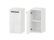 Szafki łazienkowe - Słupek Łazienkowy ATHOS 35 1D D L- Uchwyt Czarny Mat - miniaturka - grafika 1