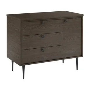Szafka łazienkowa stojąca Leo 90x45.6x71.9 cm brązowa orzech Hudson Roca - Szafki łazienkowe - miniaturka - grafika 1