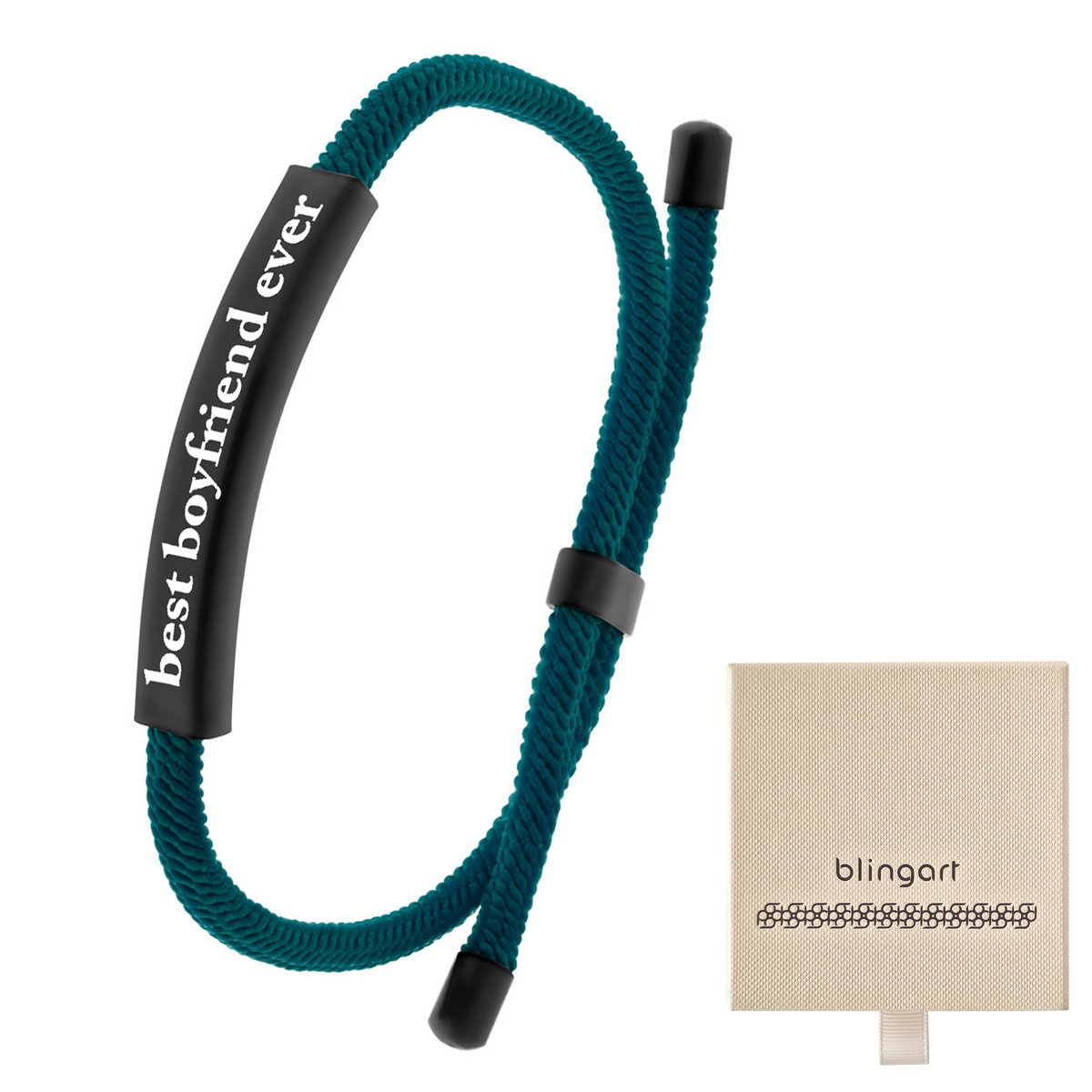 Bransoletka męska z GRAWEREM SZNURKOWA kolory STAL