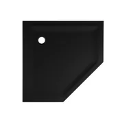 Brodziki prysznicowe - Brodzik do kabiny prysznicowej Gracio pięciokątny 90x90x4.5 cm czarny mat Wellneo - miniaturka - grafika 1
