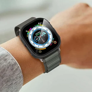 Obudowa ochronna z szkłem Alogy Protector Case 2w1 nakładka etui do Apple Watch Ultra 49mm Czarna - Akcesoria do smartwatchy - miniaturka - grafika 12