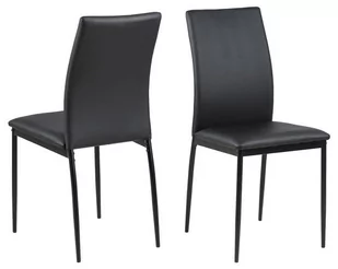 D2.Design Krzesło Demina black PU 212171 - Krzesła - miniaturka - grafika 1