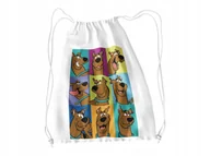Torby szkolne - WOREK DO SZKOŁY WF/BUTY SCOOBY DOO + IMIĘ - miniaturka - grafika 1