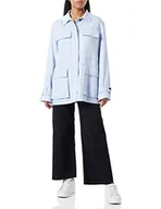 Kurtki damskie - Tommy Hilfiger Tencel Twill Shacket kurtka damska, Breezy Blue, 34 - miniaturka - grafika 1