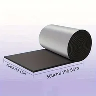Inne - TEMU Płaska taśma dźwiękochłonna do okien o grubości 10 mm, 50 cm x 5 m, do cięcia - Izolacja samoprzylepna do zapobiegania przenikaniu powietrza, - miniaturka - grafika 1