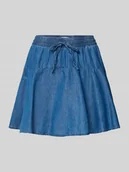 Spódnice - Spódnica mini o rozkloszowanym kroju z mieszanki bawełny i lyocellu model ‘NALA-BEA’ - miniaturka - grafika 1