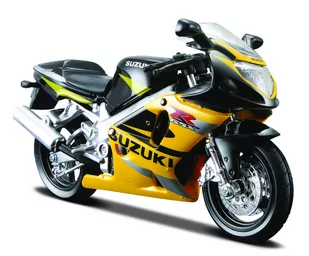 Maisto Motocykl Suzuki GSX-R600 1:18 z podstawką - Kolekcjonerskie modele pojazdów - miniaturka - grafika 1