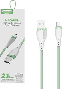 Kabel USB Somostel USB-A - USB-C 1.2 m Zielony (28262) - Kable USB - miniaturka - grafika 1