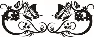 Naklejka na ścianę meble lustro dekor Ornament 68, 60x25 cm - Naklejki na ścianę - miniaturka - grafika 1