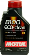 Oleje silnikowe - syntetyczny Motul 8100 Eco-clean C2 1l 0W-30 - miniaturka - grafika 1