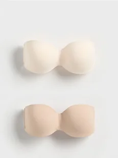 Reserved - Biustonosz bandage 2 pack - złamana biel - Biustonosze - miniaturka - grafika 1