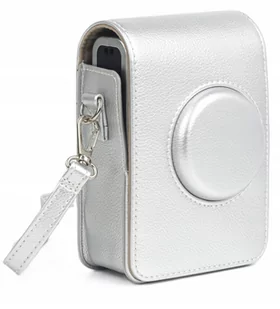 Etui Pokrowiec Futerał Case Osłona Torba Do Fujifilm Fuji Instax Mini Evo / Srebrny - Paski, szelki, uprzęże foto - miniaturka - grafika 1