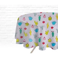 Obrusy i serwetki - Obrus PVC Happy Ø140 cm - miniaturka - grafika 1