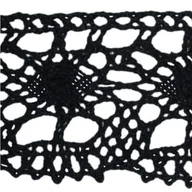 Pasmanteria - Chiny Koronka bawełniana czarna S - 07 ( 1mb ) 0822-39815 - miniaturka - grafika 1