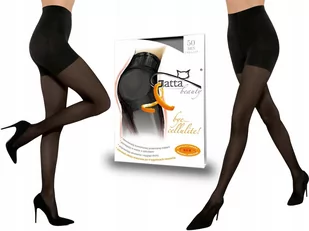 Gatta Rajstopy Bye Cellulite, 50 Den, Nero, 5-Xl - Rajstopy - miniaturka - grafika 1