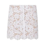 Spódnice - gonne casual donna michael kors - floral lace mini skrt - bianco - miniaturka - grafika 1