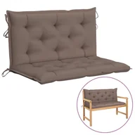 Poduszki ogrodowe - vidaXL Poduszka na huśtawkę taupe 100 cm tkanina 315000 - miniaturka - grafika 1