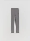 Swetry dla dziewczynek - Reserved - Dzianinowe legginsy z wiskozą - ciemnoszary - miniaturka - grafika 1