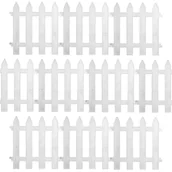 Ogrodzenia - Vilde Praktyczny i ozdobny płotek ogrodowy DUŻY 3M (BIAŁY) 351005-BI - miniaturka - grafika 1