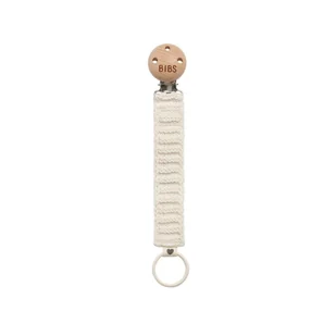 BIBS PACIFIER CLIP KNITTED IVORY zawieszka do smoczków 100% organic cotton - Akcesoria do smoczków - miniaturka - grafika 1