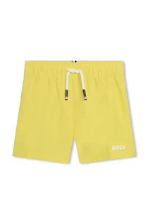 Spodnie i spodenki dla chłopców - BOSS szorty kąpielowe dziecięce kolor zielony - Boss - grafika 1