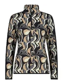 Koszulki sportowe damskie - CMP Koszulka funkcyjna w kolorze czarno-beżowym - miniaturka - grafika 1