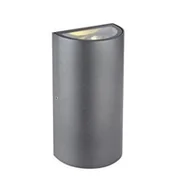 Lampy ścienne - Markslojd Zewnętrzny kinkiet Lyra 2L 106527 oprawa ścienna szara/przezroczysta 106527 - miniaturka - grafika 1