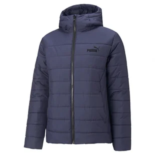Męska kurtka puchowa pikowana PUMA ESS Hooded Padded Jacket - Kurtki i kamizelki sportowe męskie - miniaturka - grafika 1