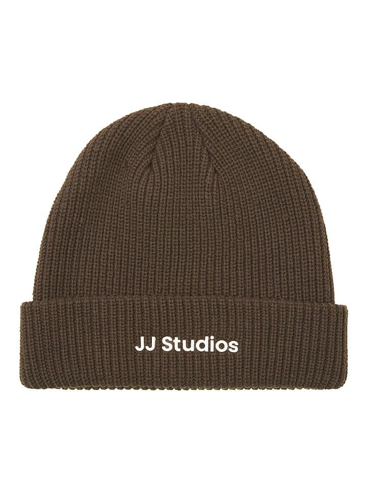 Jack & Jones Czapka beanie w kolorze brązowym