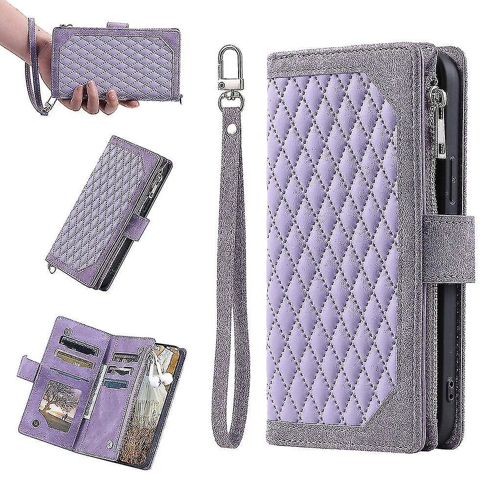 Kompatybilny z Samsung Galaxy A23 4g / 5g Pokrowiec na zamek błyskawiczny z paskiem na nadgarstek Etui-portfel Pasek na rękę Zamek błyskawiczny Mag...