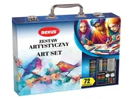 Przybory szkolne - Zestaw artystyczny Rexus, 72 elementy - miniaturka - grafika 1