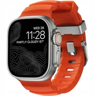 Akcesoria do smartwatchy - Nomad Pasek Rocky Point Band do Apple Watch 49/46/45/44 mm, pomarańczowo-srebrny - miniaturka - grafika 1