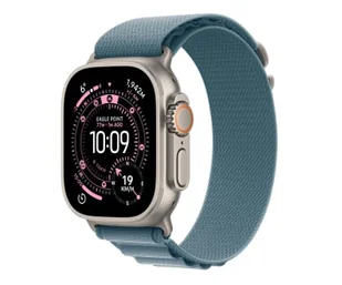 Apple Watch Ultra 3 GPS + Cellular 49mm Tytan naturalny pasek Alpine S Niebieski - Smartwatch - miniaturka - grafika 1