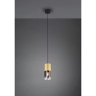 Lampy sufitowe - Trio Robin lampa wisząca 1-punktowa czarna/mosiądz 310600154 310600154 - miniaturka - grafika 1