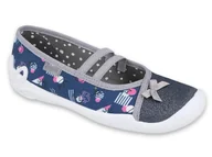 Buty dla dziewczynek - Befado - Obuwie buty dziecięce balerinki czółenka pantofle dla dziewczynki - 34 - miniaturka - grafika 1