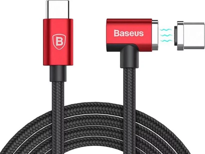 Baseus Kabel USB  Kabel magnetyczny Baseus usb-c macbook 1.5m 4.3A 86W Czerwony 28087-uniw