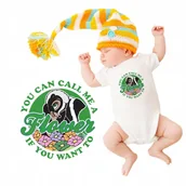 Body dla niemowląt - BODY NIEMOWLĘCE Dziecięce Białe Na Prezent Bambi CALL ME A FLOWER Wzory 56 - miniaturka - grafika 1