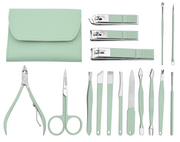 Zestawy do manicure i pedicure - Zestaw manicure, cążki, nożyczki, zestaw do manicure Solingen 42069-GREEN - miniaturka - grafika 1