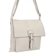 Torebki damskie - Torebka Damska Listonoszka Vintage firmy Hernan T-17 Beżowa - miniaturka - grafika 1