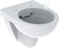 Miski WC - Miska wisząca WC Selnova Compact, lejowa, B35.5 cm, H34 cm, T48 cm, krótka, Rimfree - miniaturka - grafika 1