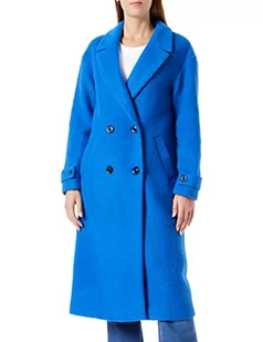 s.Oliver BLACK LABEL płaszcz damski długi rękaw, niebieski, 46 - Płaszcze damskie - miniaturka - grafika 1