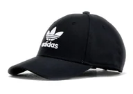 Czapki damskie - Czapka z daszkiem ADIDAS Classic Trefoil ORIGINALS czarna bejsbolówka - miniaturka - grafika 1