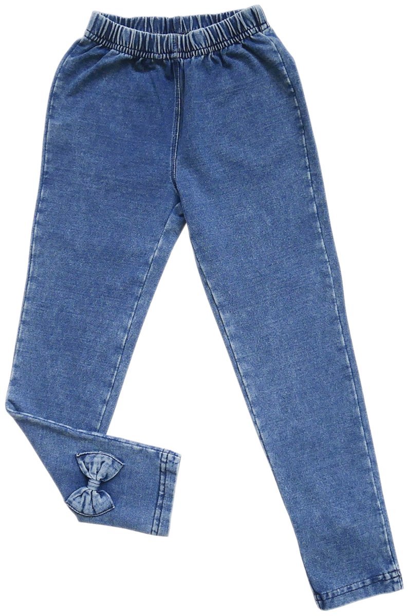 Legginsy dekatyzowane dla dziewczynki GAMET niebieskie 110