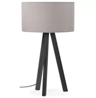 Lampy stojące - Kokoon Design Lampa stołowa Trivet Mini szaro-czarna TL00300GRBL - miniaturka - grafika 1