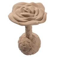 Gryzaki dla dzieci - Natruba gryzak z naturalnego kauczuku z grzechotką róża od urodzenia 1 sztuka - miniaturka - grafika 1