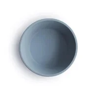 Miseczki i talerzyki dla dzieci - Mushie Miseczka Silikonowa z Przyssawką Powder Blue - miniaturka - grafika 1
