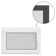 Tablice i flipcharty - vidaXL Okno piwniczne RISOR 90x70 cm uchylno-rozwierne DIN lewe - miniaturka - grafika 1