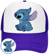 Czapki i chusty sportowe męskie - CZAPKA Z DASZKIEM LILO I STICH DLA DZIECI NA LATO NIEBIESKA BEJSBOLÓWKA - miniaturka - grafika 1