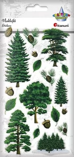 Titanum Naklejki foliowe drzewa 19szt - Pozostałe akcesoria dla plastyków - miniaturka - grafika 1
